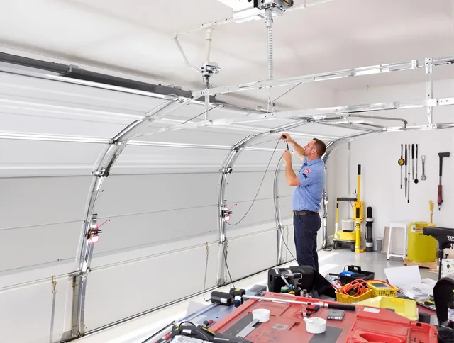 Garage door cable repair service by Palm Coast Garage Door Repair in Palm Coast