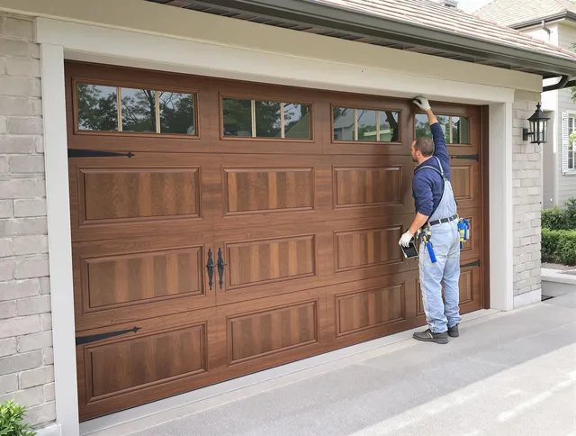 Custom garage door showcase by Palm Coast Garage Door Repair in Palm Coast