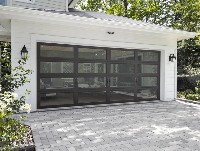 Palm Coast Garage Door Repair design specialist presenting custom garage door options to Palm Coast homeowner