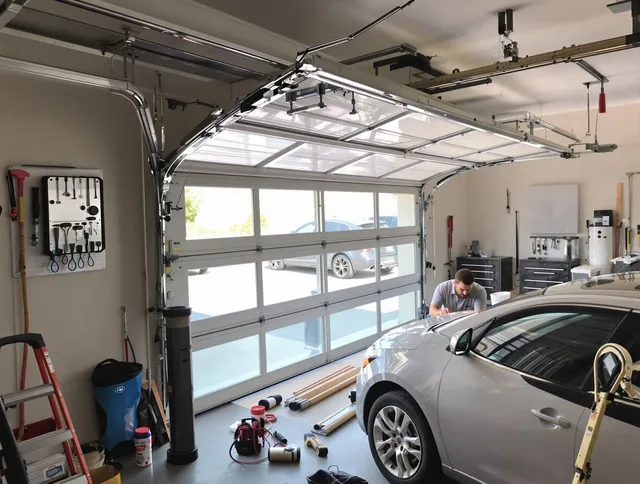 Garage door noise reduction service by Palm Coast Garage Door Repair in Palm Coast