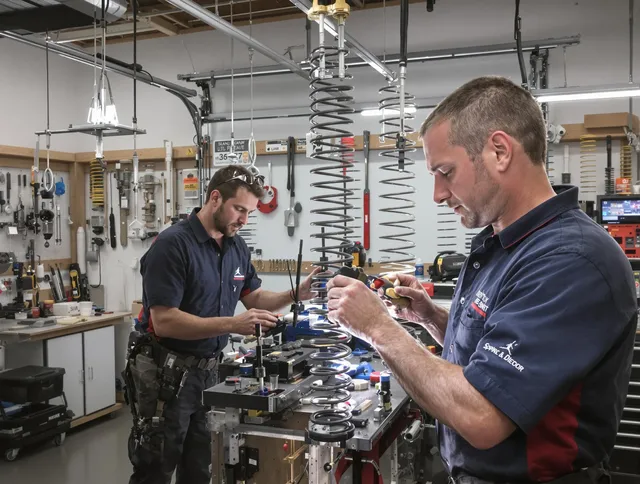 Garage door spring repair service by Palm Coast Garage Door Repair in Palm Coast