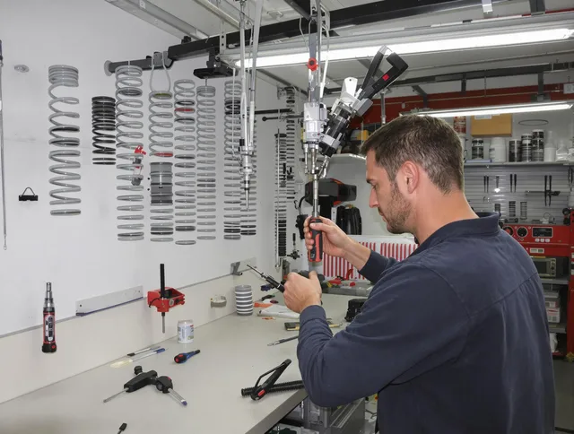 Palm Coast Garage Door Repair safety certified technician performing precision spring replacement in Palm Coast